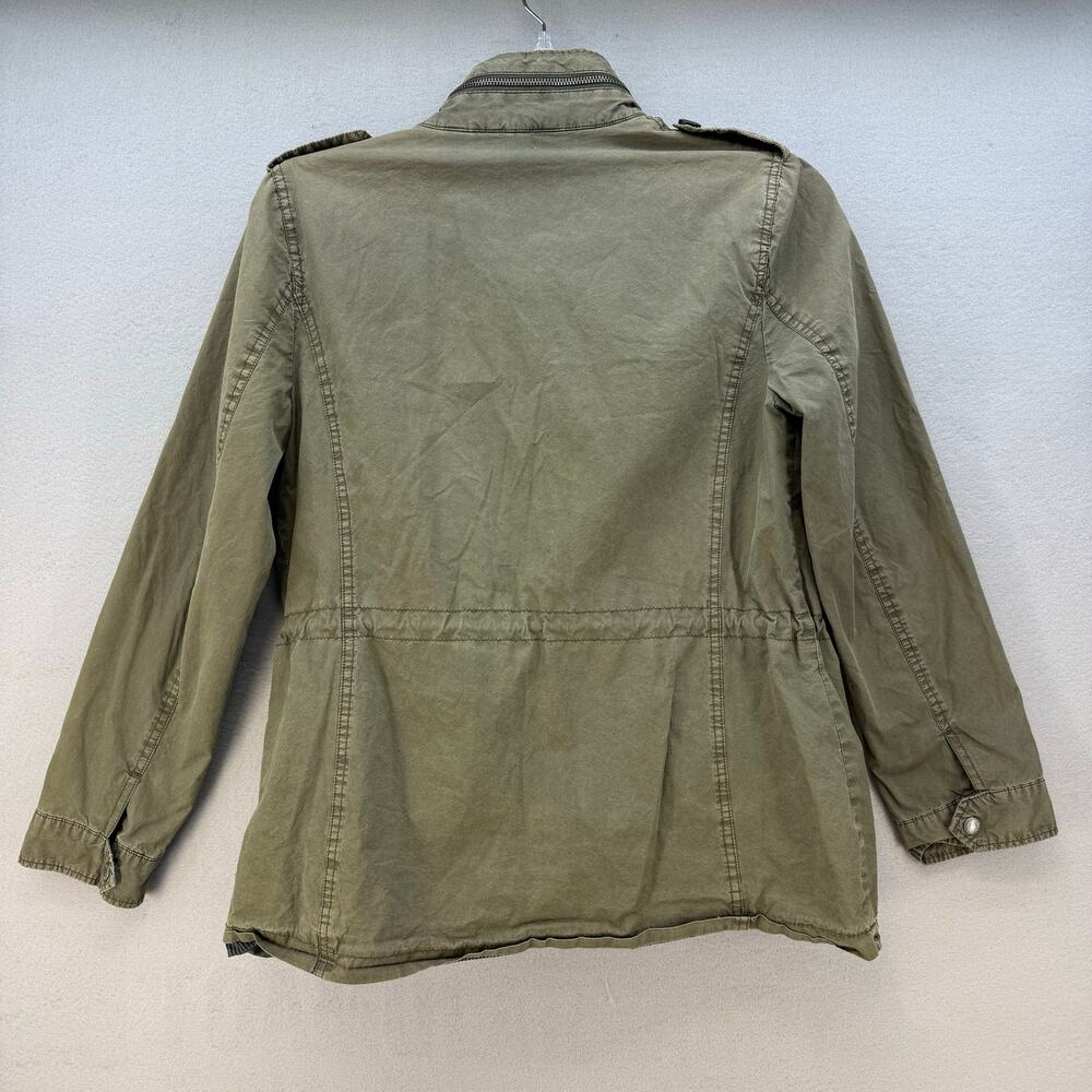 Levi Strauss & Co Jacket Women's M Olive Green Lightweight Stand Collar Military - Picture 2 of 12